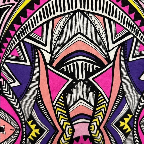 MinkPink Women’s Multi Color Tribal Bodycon Sleevless Dress Medium - Picture 7 of 7